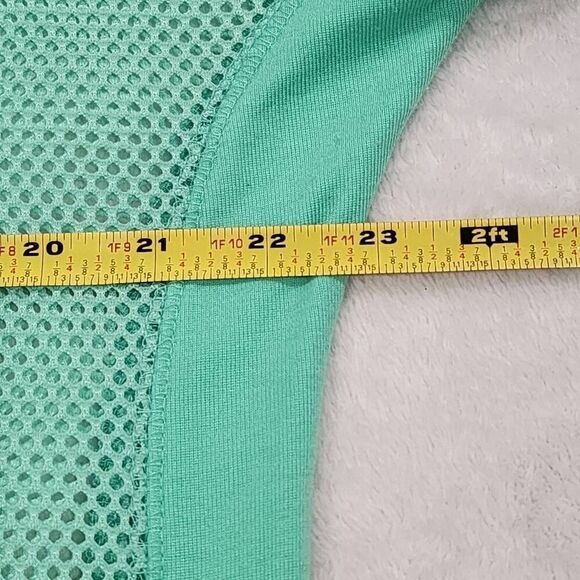 Rue21 women's green mesh Hooded sweater, size XL - Picture 4 of 8